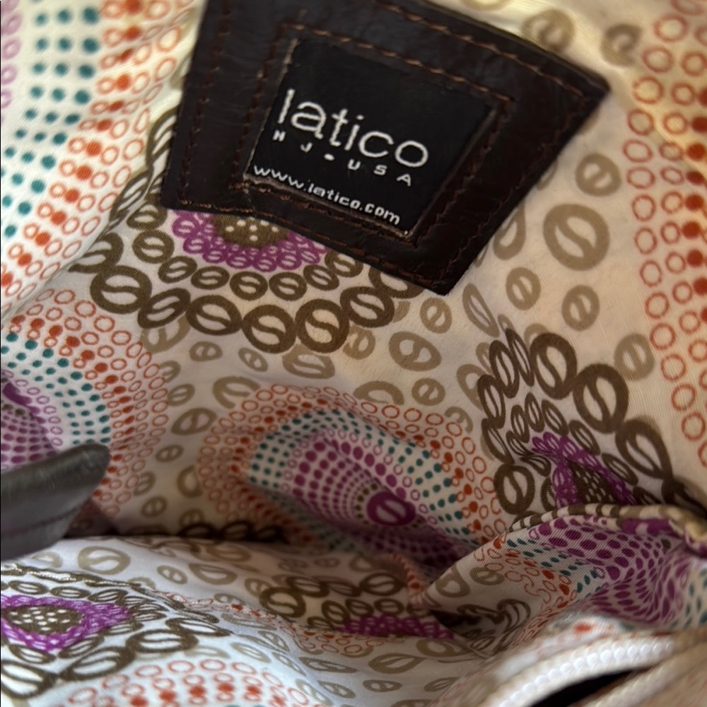 Latico Brown Leather Crossbody Bag NEW! - Picture 3 of 5